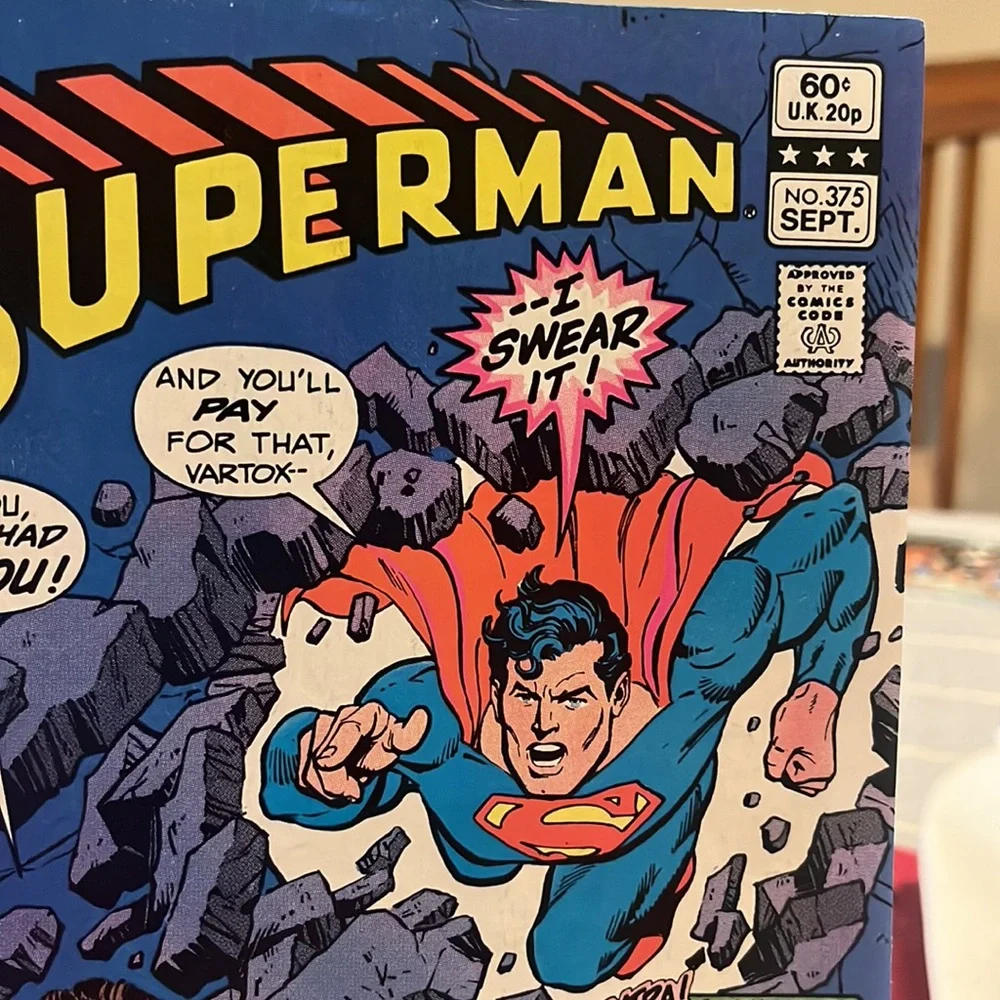 Superman #375 Volume #44 DC Comic Book September 1982 Vintage